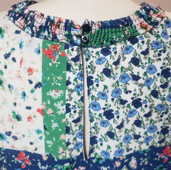 Zara floral patchwork dress, size medium - Picture 3 of 6